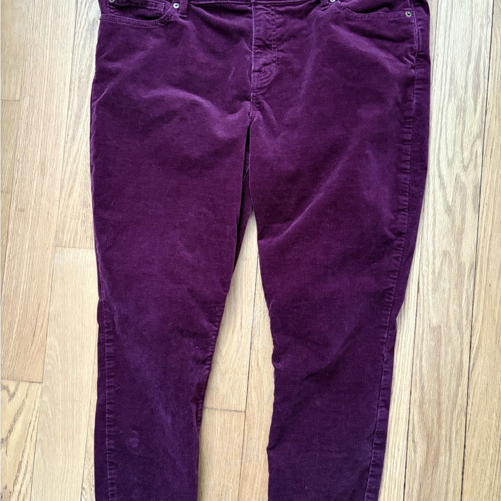 Gap Plum Corduroy pants  size 18